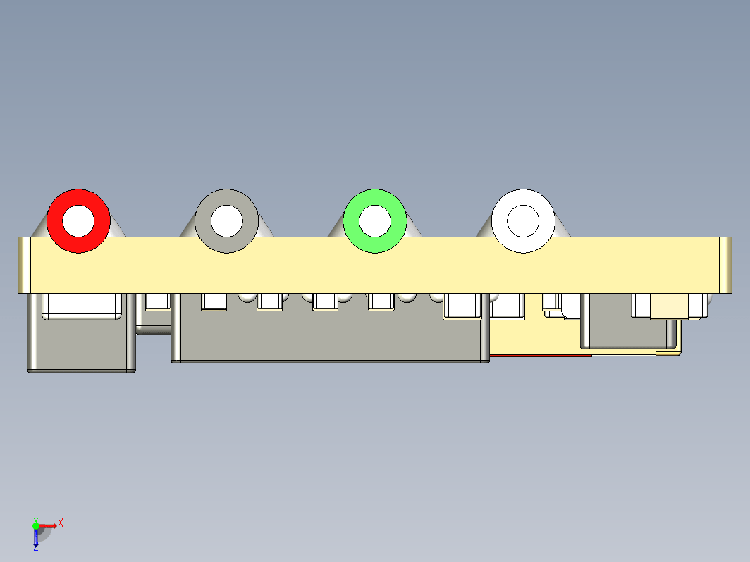 飞行控制器PCB基板模型