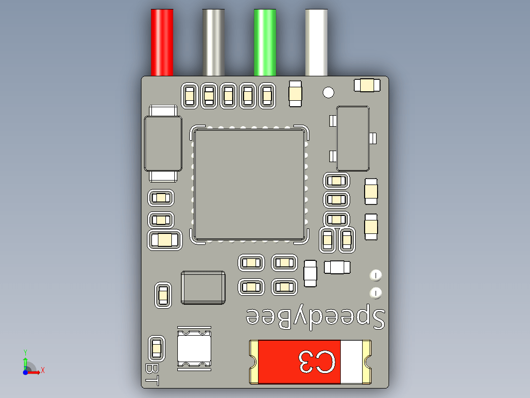 飞行控制器PCB基板模型