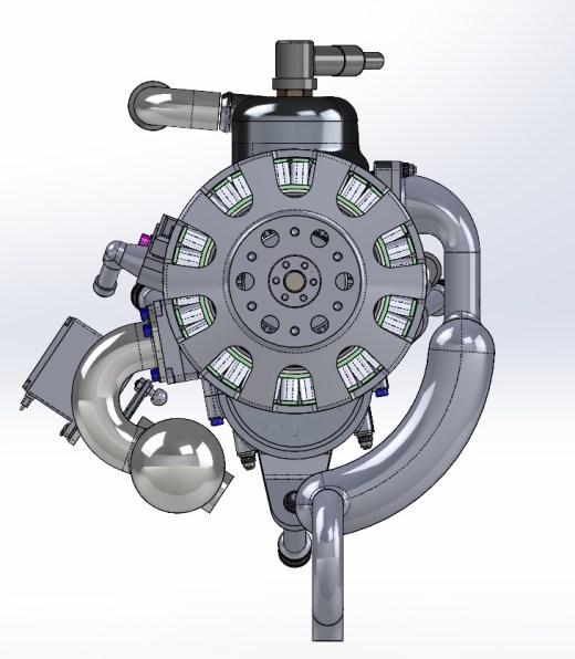 无人机3缸101cc 2冲程发动机 UAV Engine