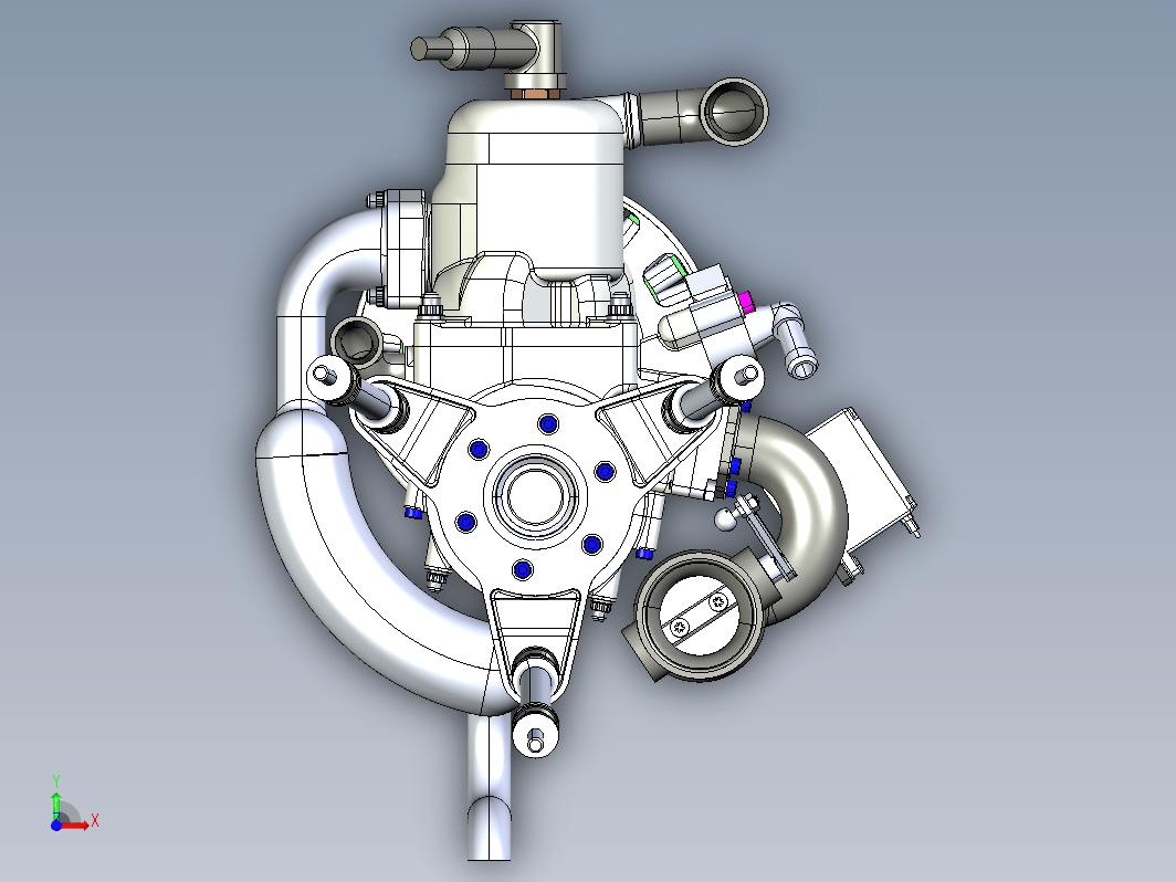 无人机3缸101cc 2冲程发动机 UAV Engine