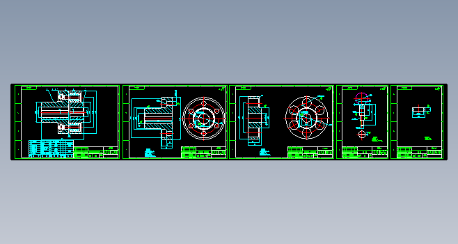 弹性柱销联轴器 弹性柱销联轴器CAD