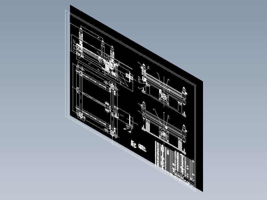 条料步进送料机总装图