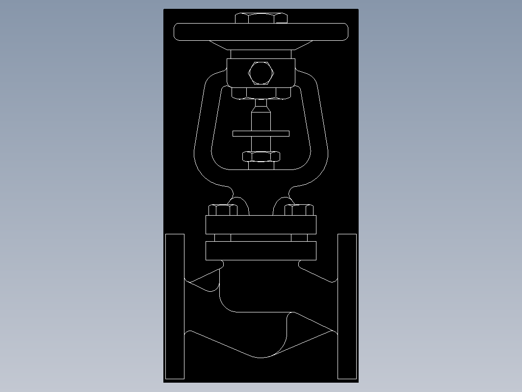 截止阀 CAD