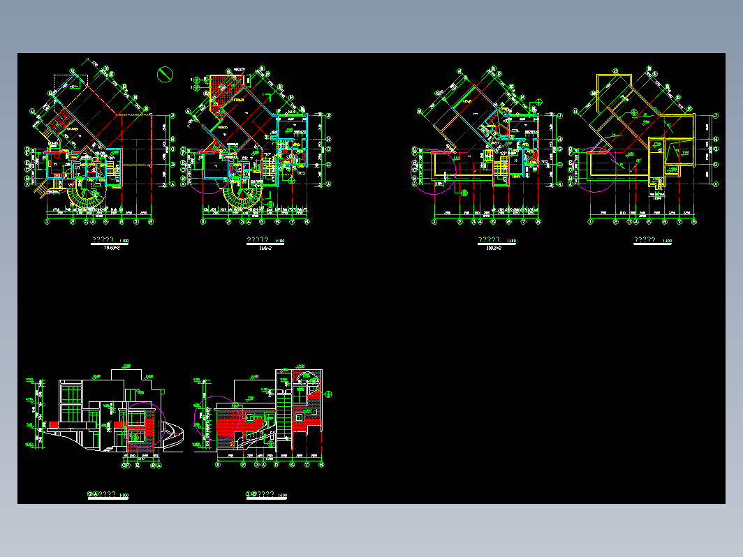 别墅排屋CAD-d-1