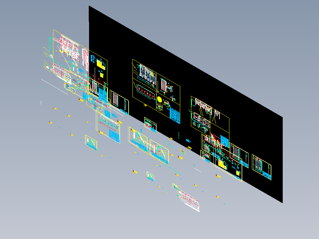 HXS-X-6玻纤袋式除尘器（全套图纸） CAD图纸