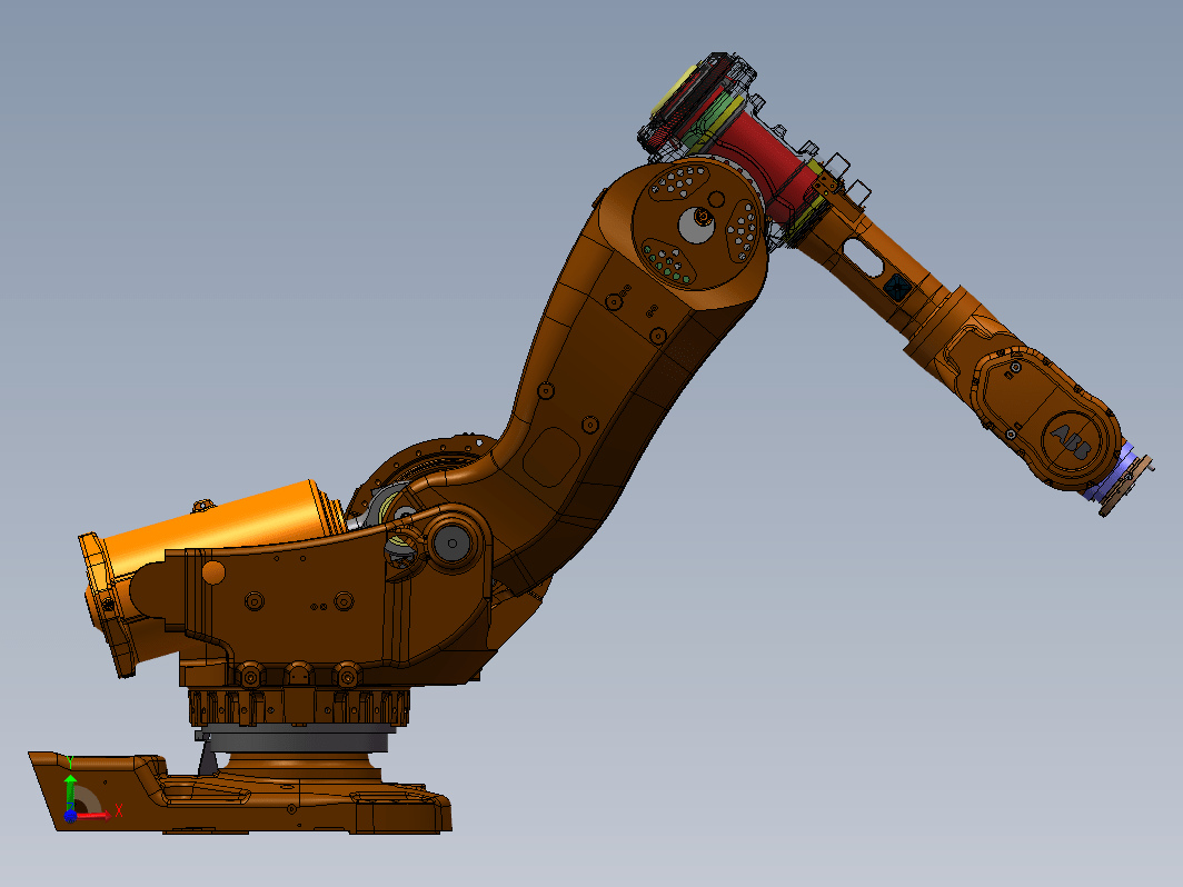 ABB机器人irb6640机械手详细结构3D图纸