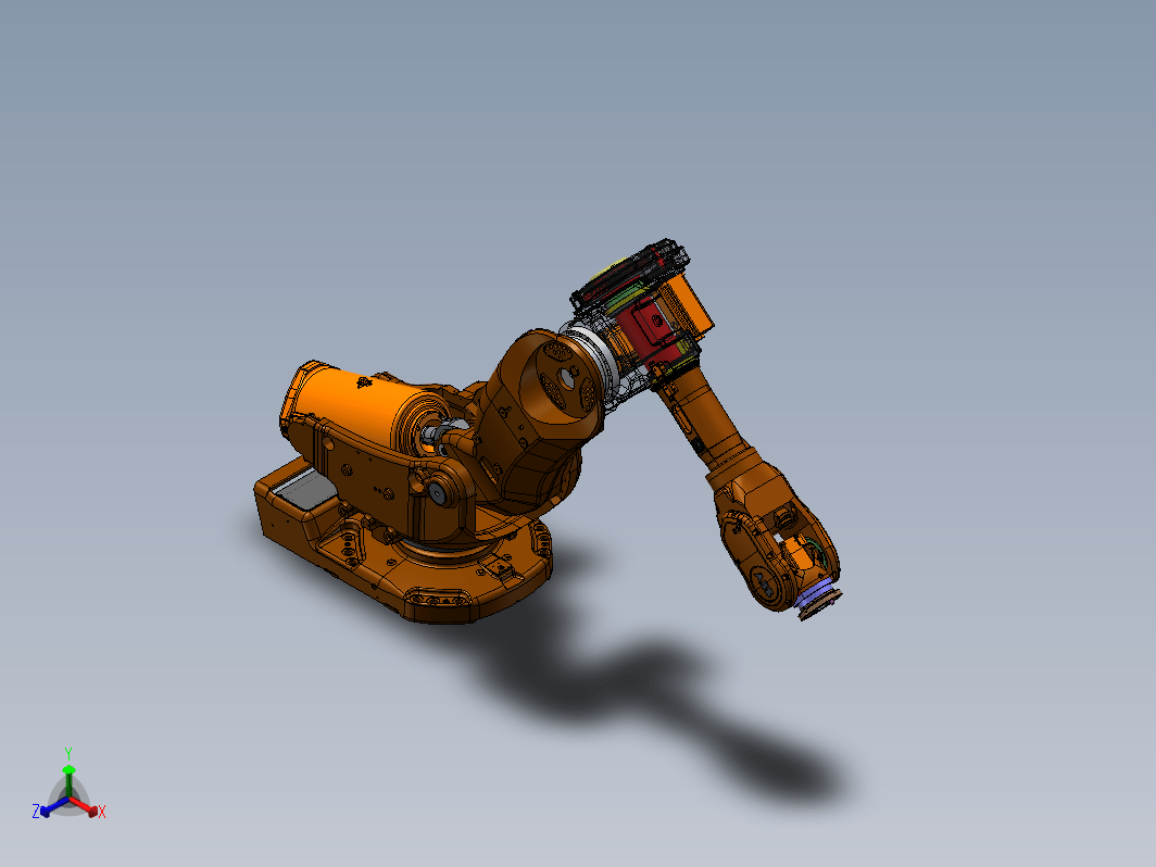 ABB机器人irb6640机械手详细结构3D图纸