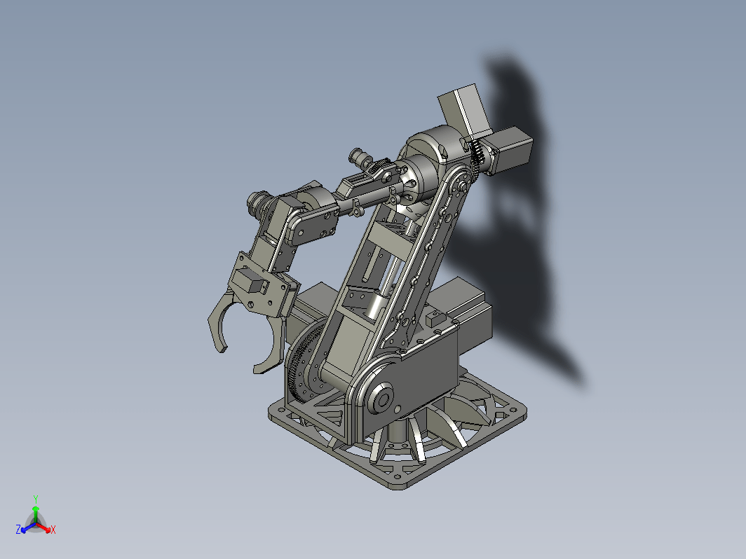 6轴步进机器人3D图纸(适合于arduino控制系统及3D打印)