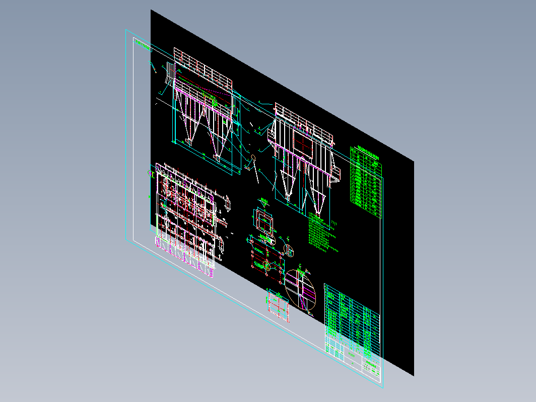 PPW96-2x6（M）气箱脉冲袋式除尘器总图