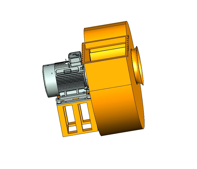 离心风机设计3D图三维UG9.0无参