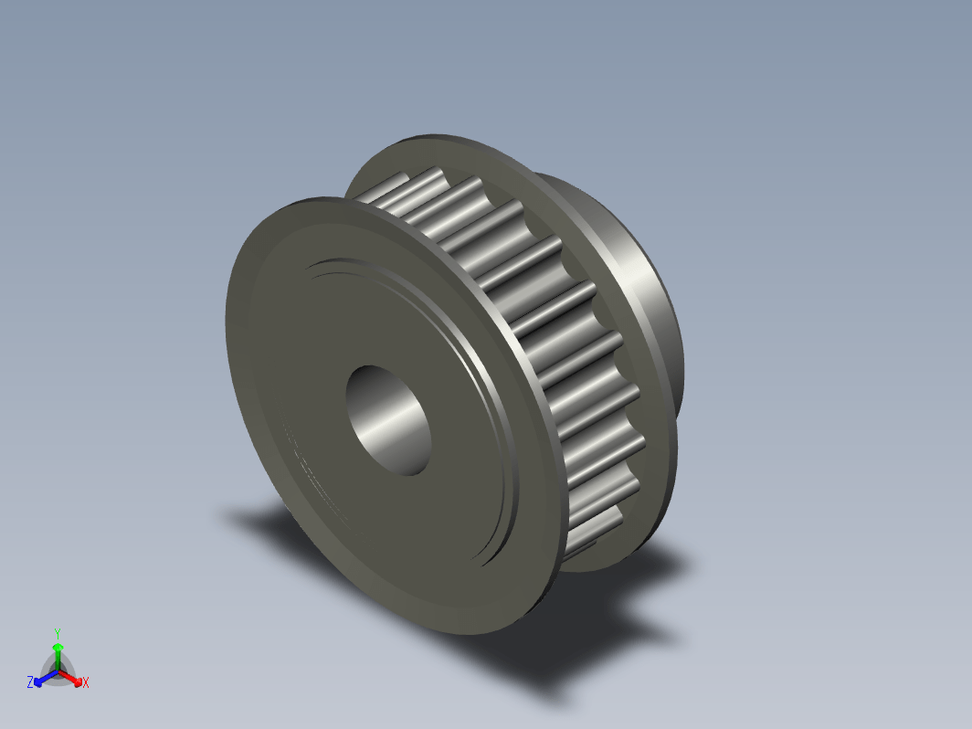 齿形皮带轮 CH16 22 5M-09--stp catia