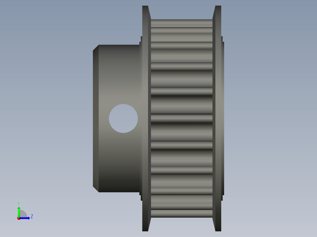 齿形皮带轮 CH16 22 5M-09--stp catia