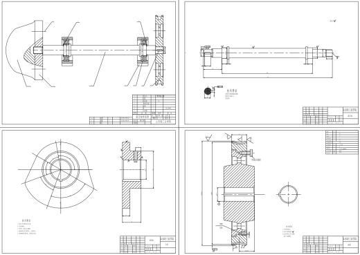 陶瓷滚压成型机总分配轴及滚压头系统CAD+说明缩略图