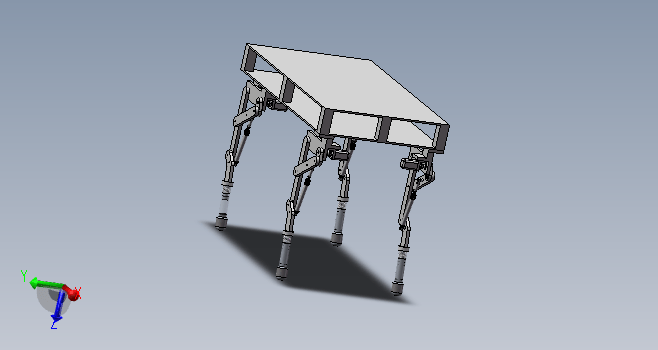 四足机器人3D设计