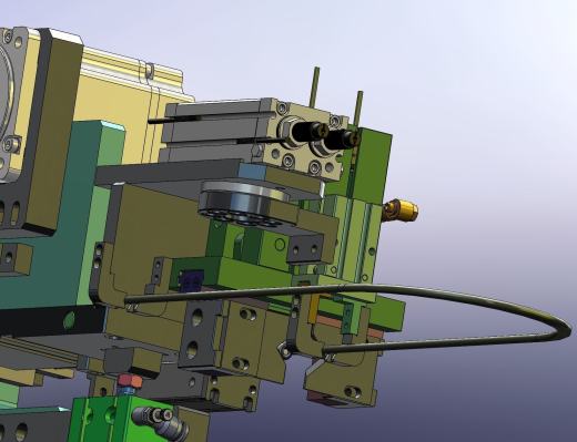 电缆送料和切割机构3d模型缩略图