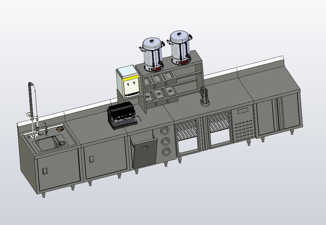 商用厨具水吧奶茶咖啡店台