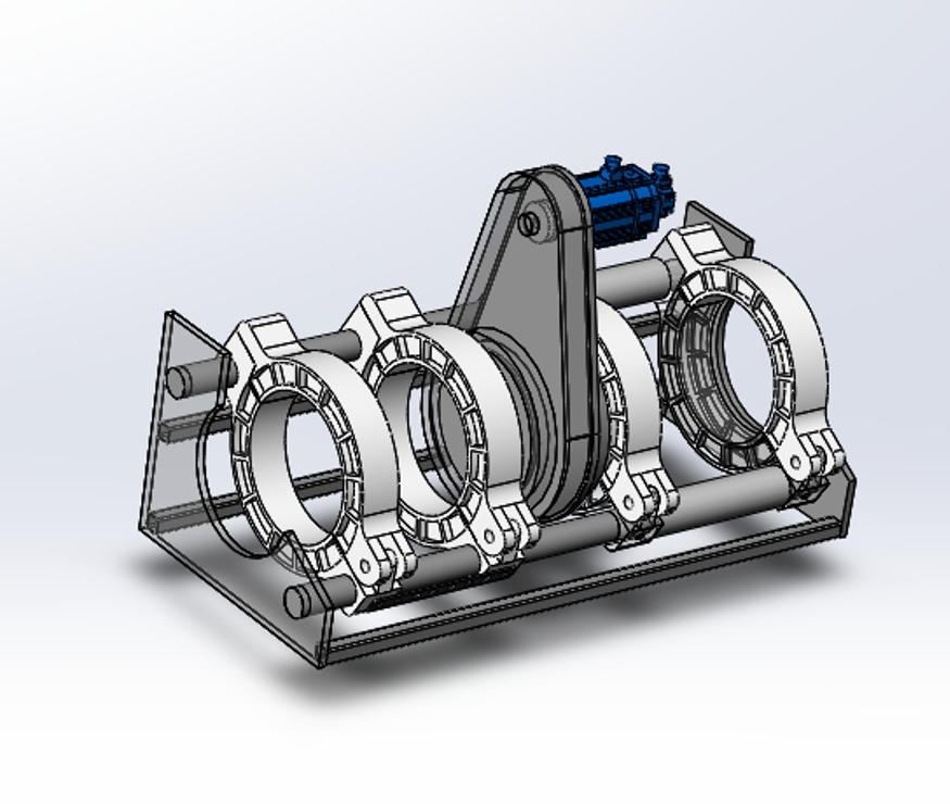 热熔对焊机三维SW2016带参+CAD+说明书