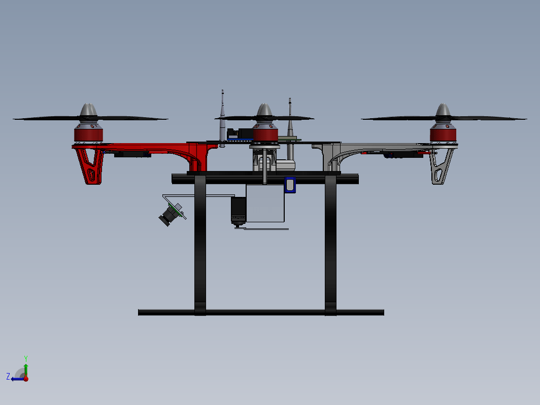 DJI flame wheel 风火轮六旋翼飞行器图纸