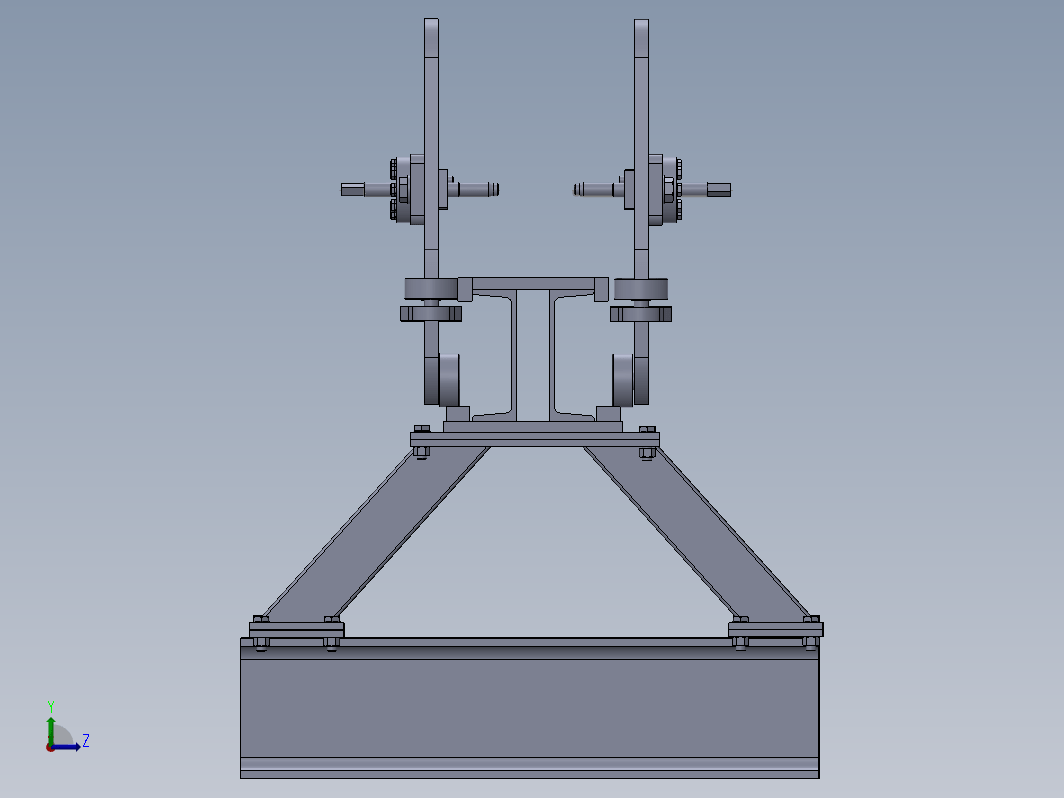 Crane Bridge Span Fixture起重机桥架夹具