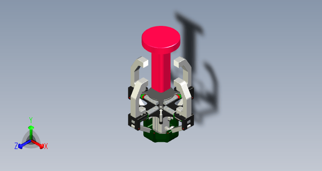 四爪末端执行器结构设计三维UG10.0带参+CAD+说明