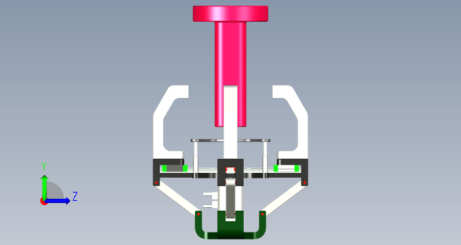 四爪末端执行器结构设计三维UG10.0带参+CAD+说明