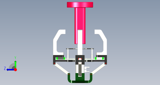 四爪末端执行器结构设计三维UG10.0带参+CAD+说明