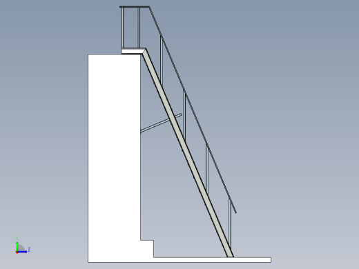 外墙钢结构梯子 staircase缩略图