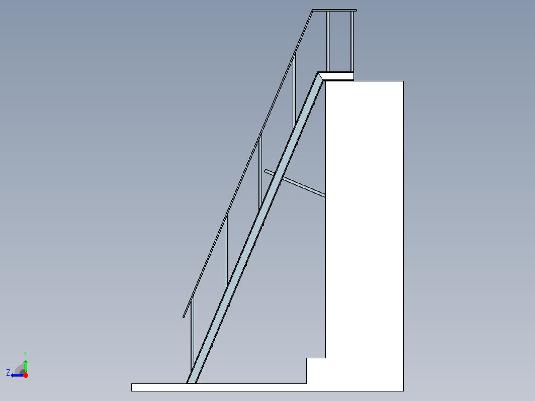 外墙钢结构梯子 staircase