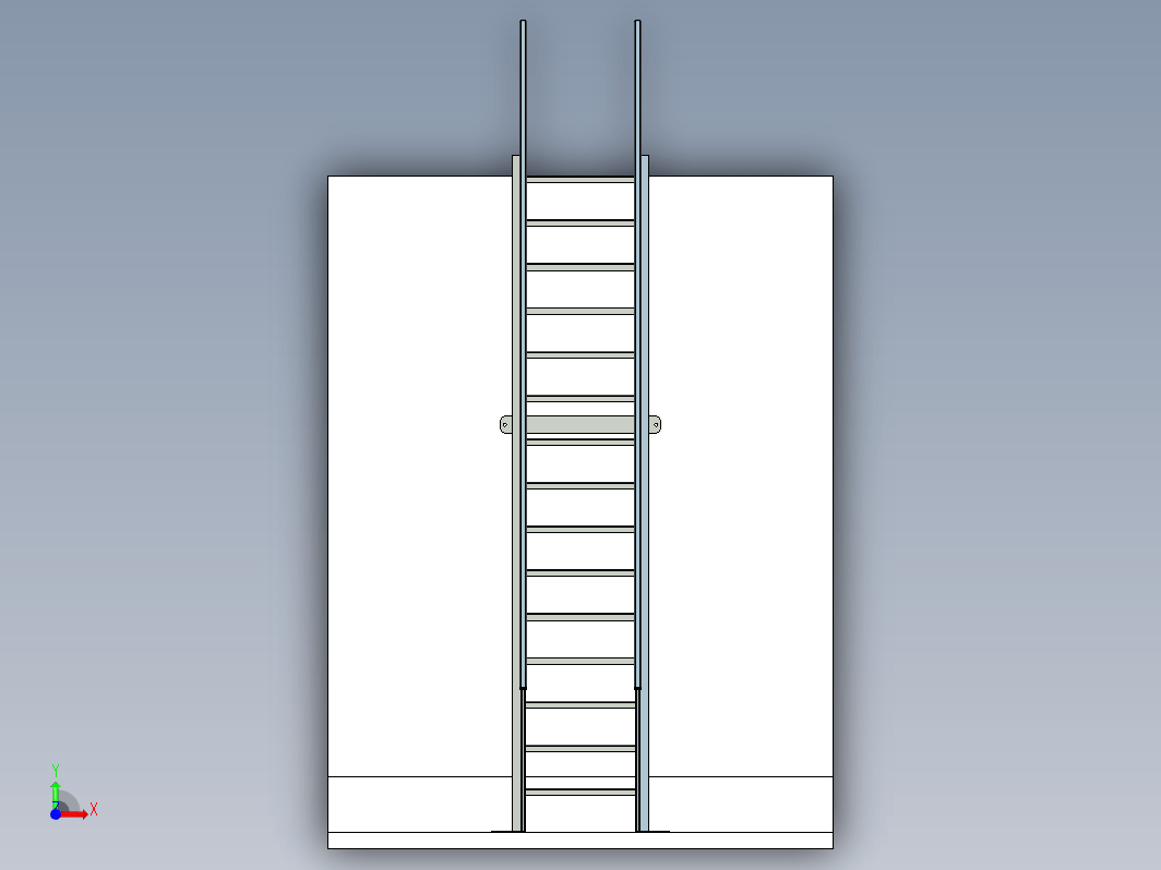 外墙钢结构梯子 staircase