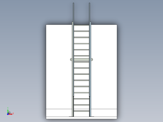 外墙钢结构梯子 staircase缩略图