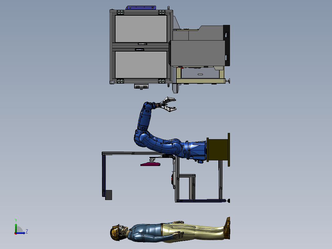 涂装机械手作业平台的调试作业