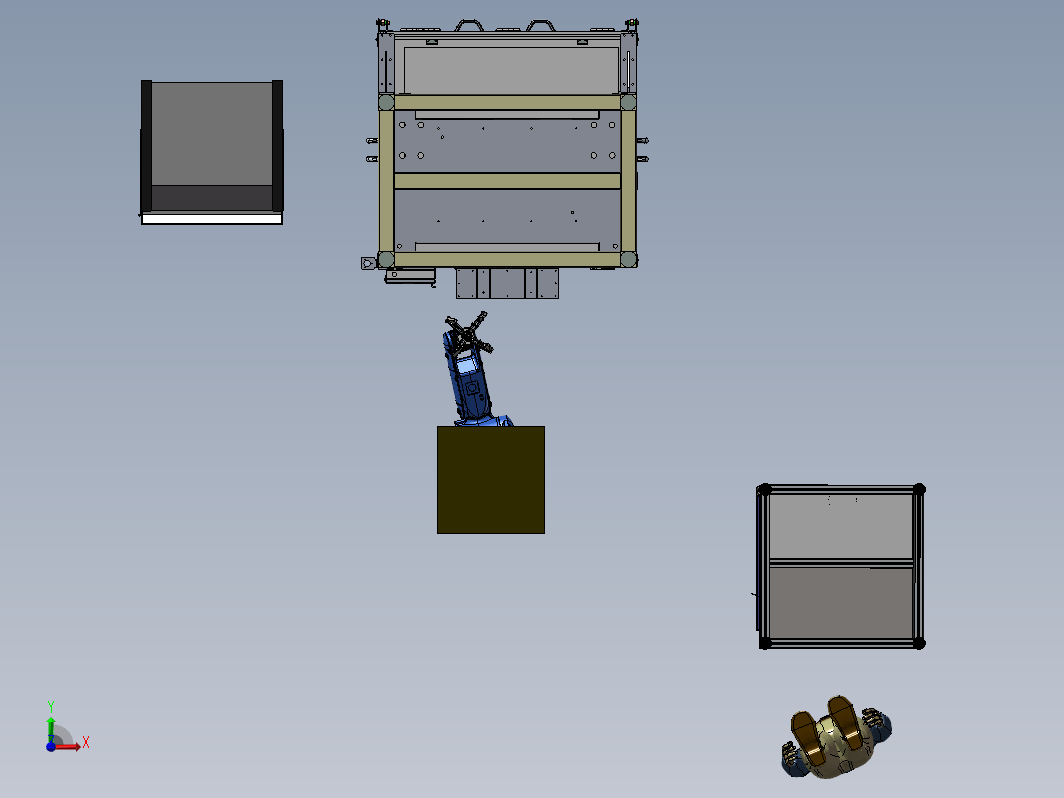 涂装机械手作业平台的调试作业