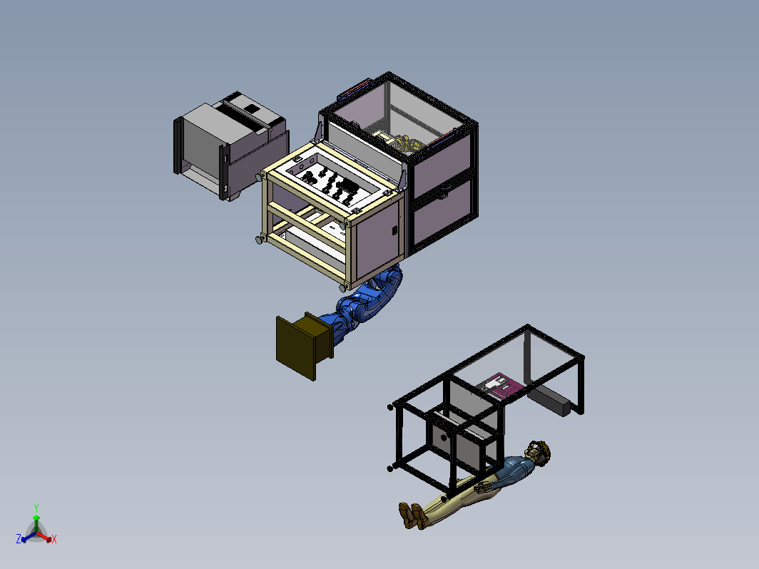 涂装机械手作业平台的调试作业