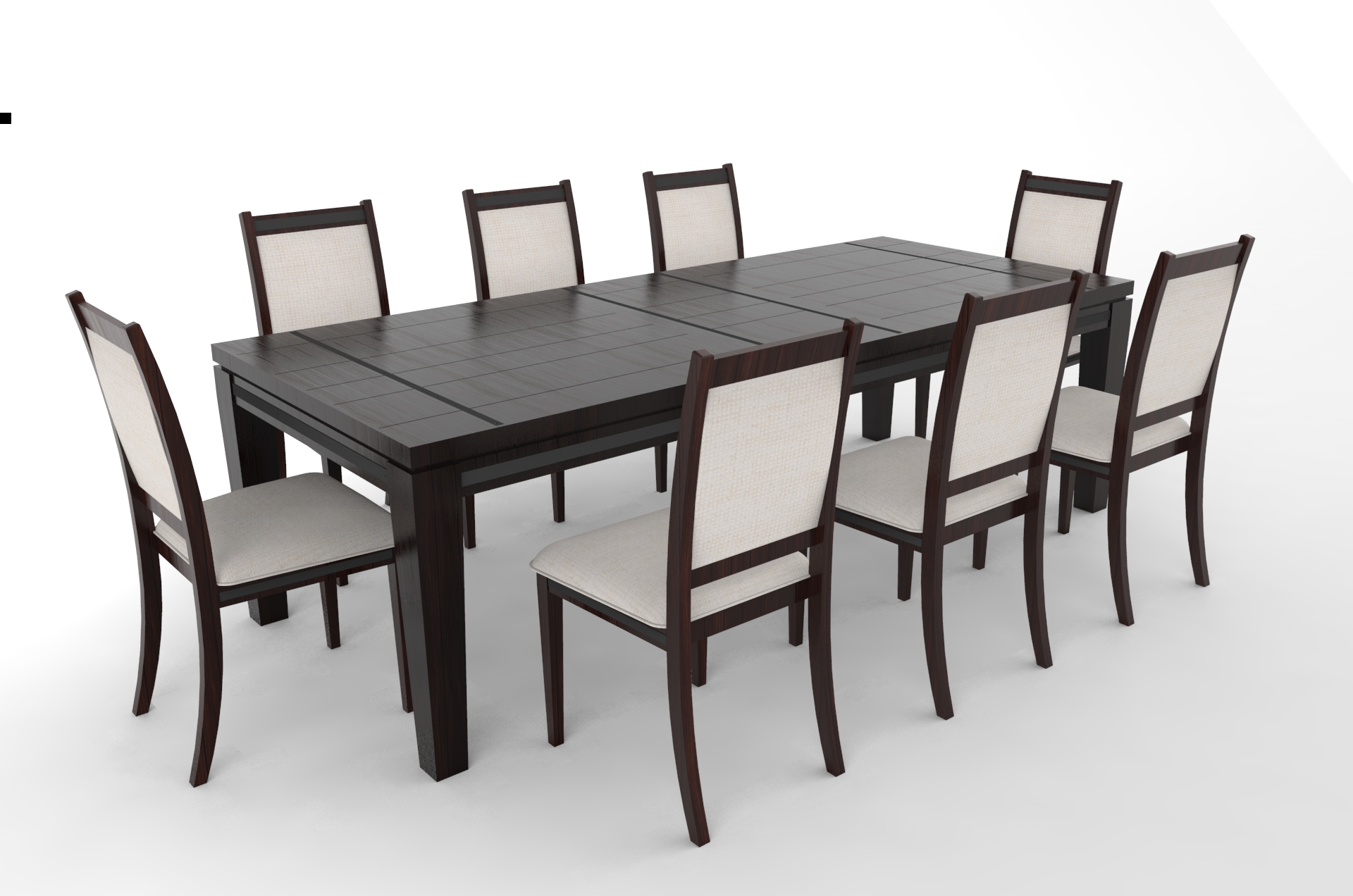 8人餐桌椅模型