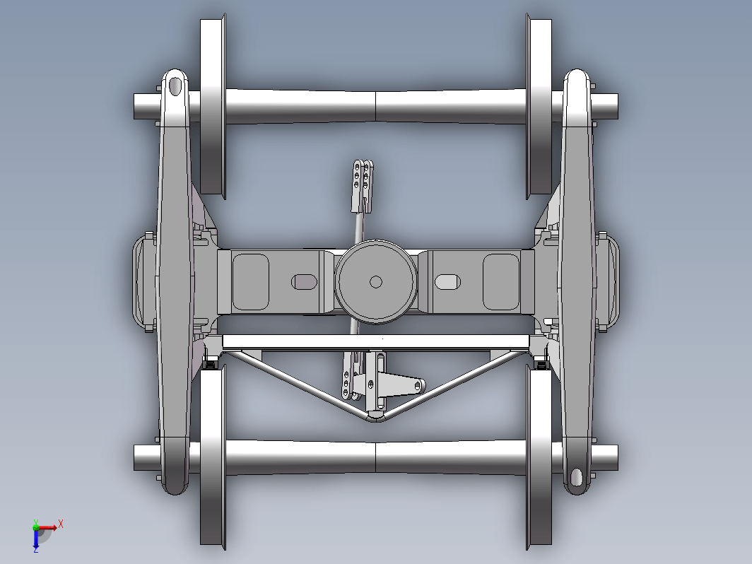 K6机车转向架3D图纸