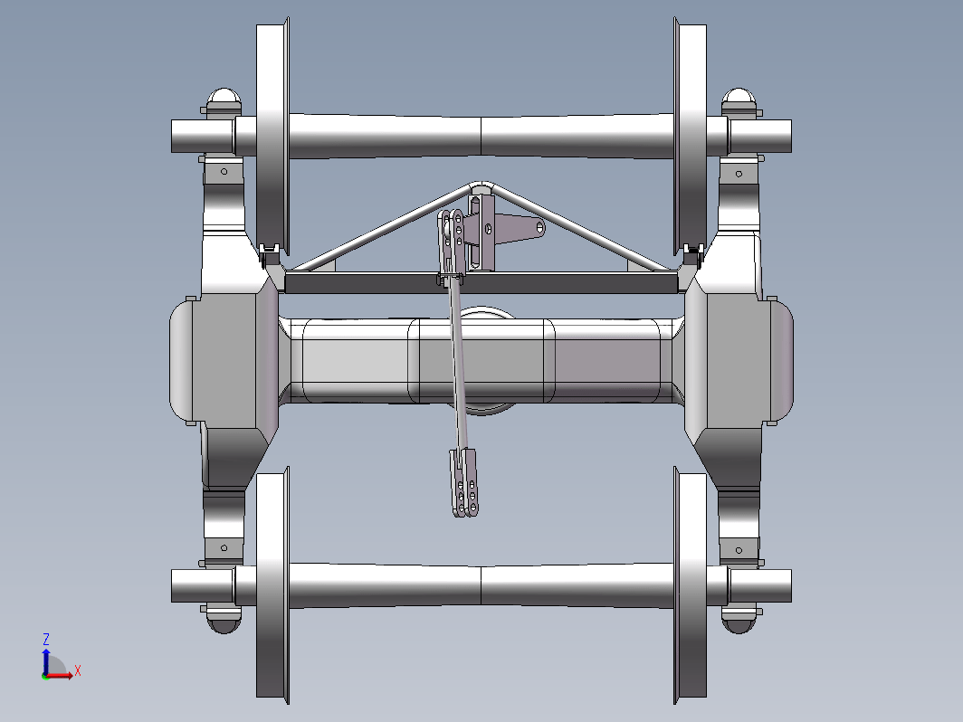 K6机车转向架3D图纸