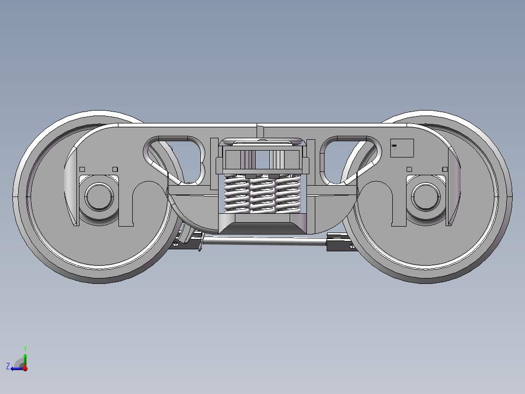 K6机车转向架3D图纸