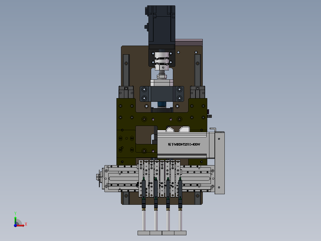 可等变距三轴机械手3D