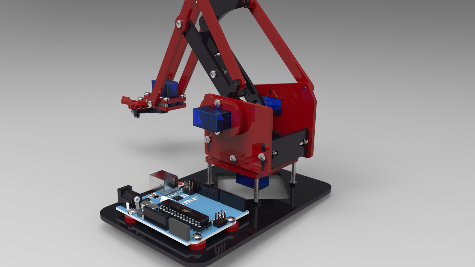 Arduino机械手 附源程序 电路图