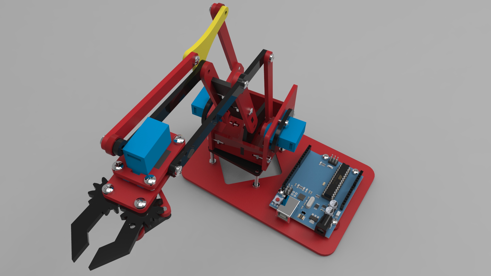 Arduino机械手 附源程序 电路图