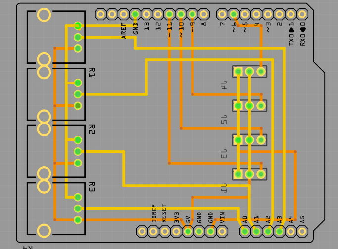 Arduino机械手 附源程序 电路图