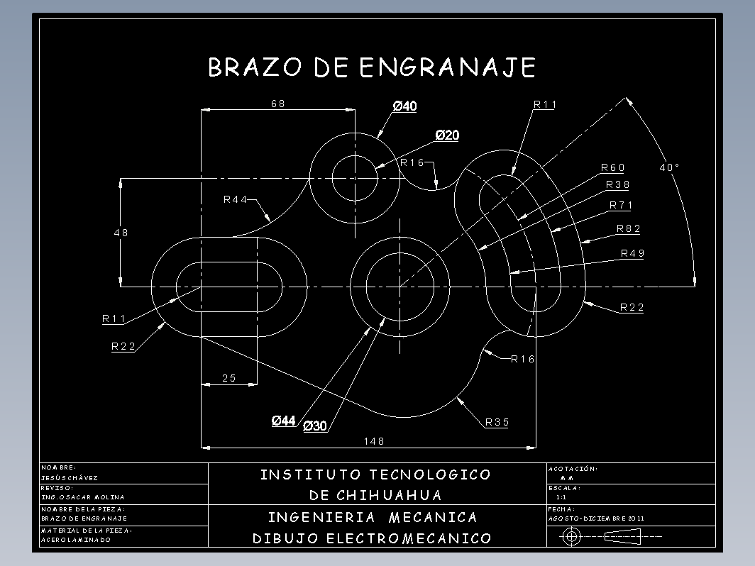 齿轮臂（AUTOCAD和.DXF）