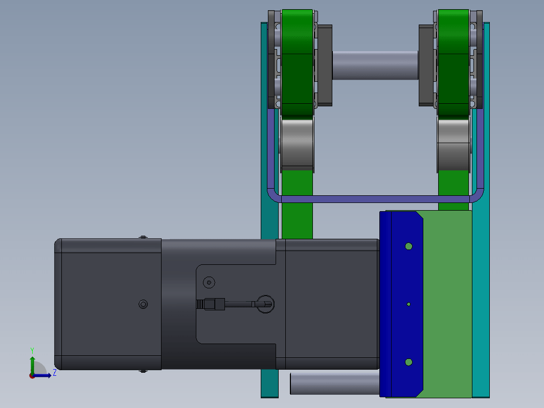 1.1米X0.02米双带输送机构