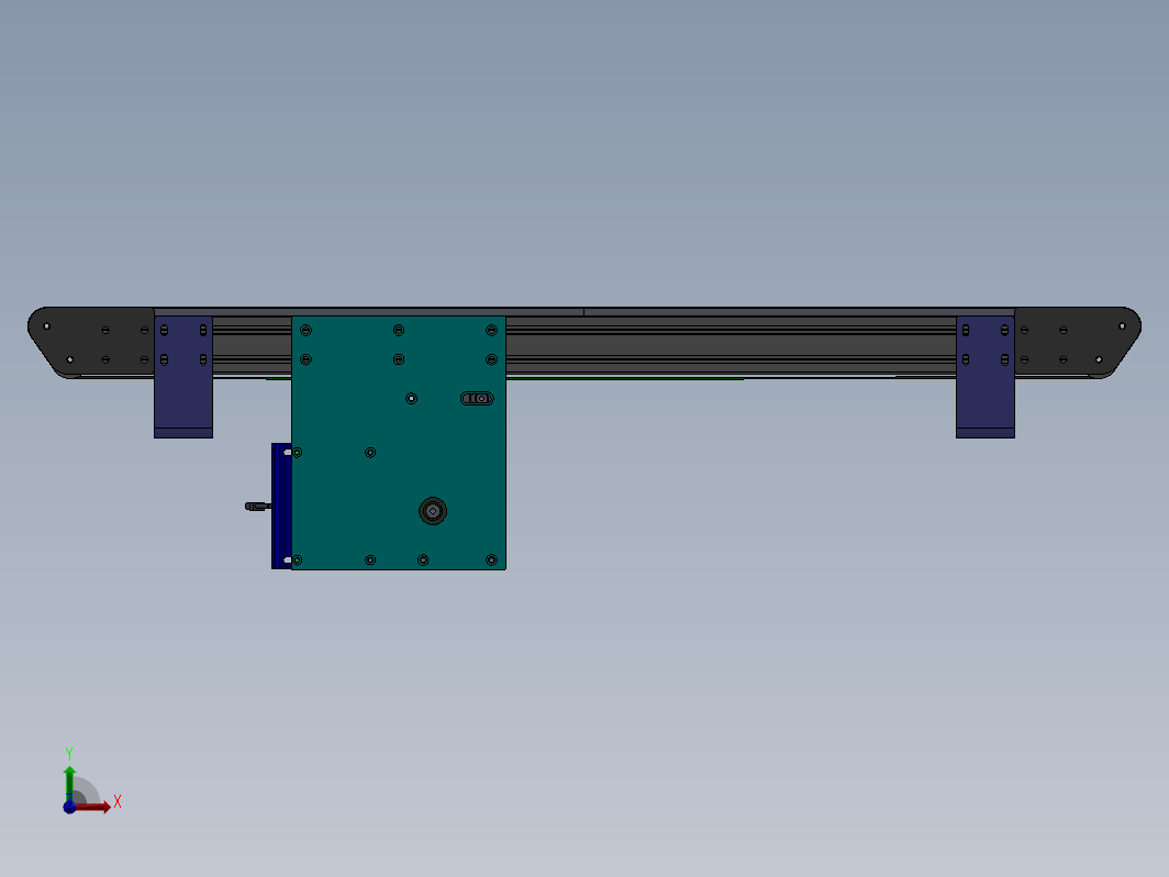 1.1米X0.02米双带输送机构