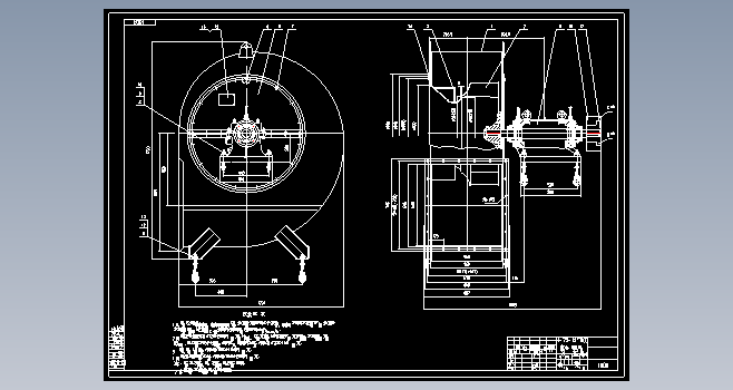 4-72№8D 风机加工制作图