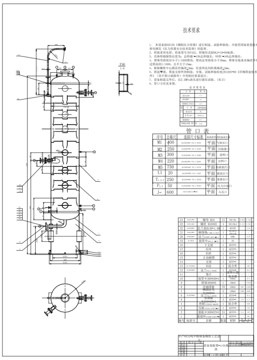 年产60万吨甲醇制备烯烃工艺设计CAD+说明缩略图
