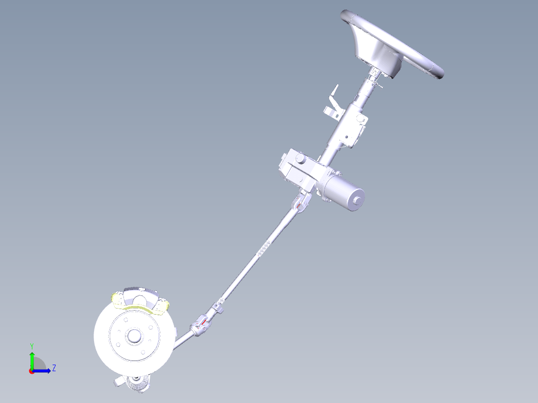 汽车电动助力转向系统建模与仿真三维CatiaV5R21无参+CAD+说明书