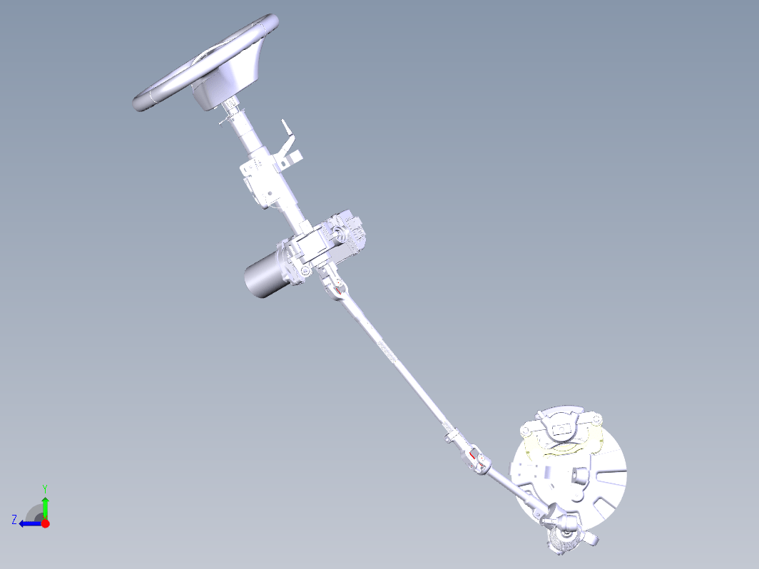 汽车电动助力转向系统建模与仿真三维CatiaV5R21无参+CAD+说明书