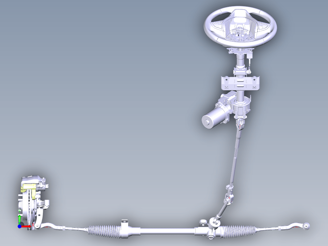 汽车电动助力转向系统建模与仿真三维CatiaV5R21无参+CAD+说明书