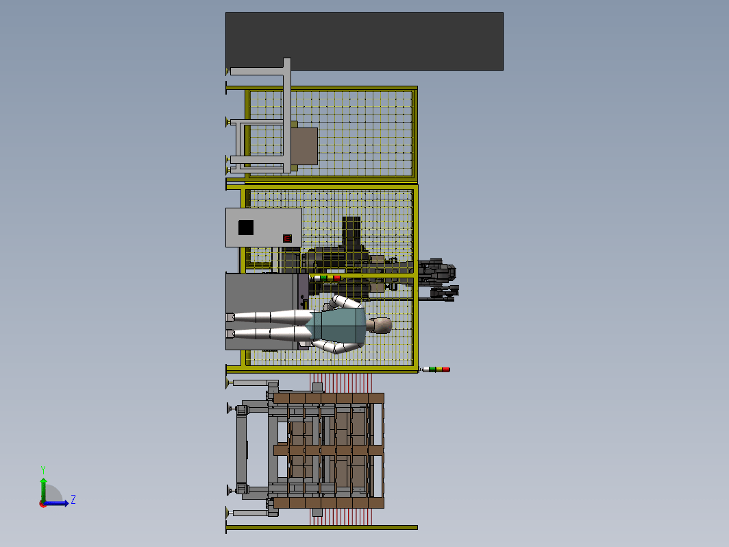 ABB机器人码垛 码垛夹具三维SW2014带参